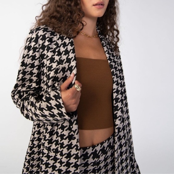 Sanctuary Johnnie Houndstooth Blazer - Picture 3 of 13